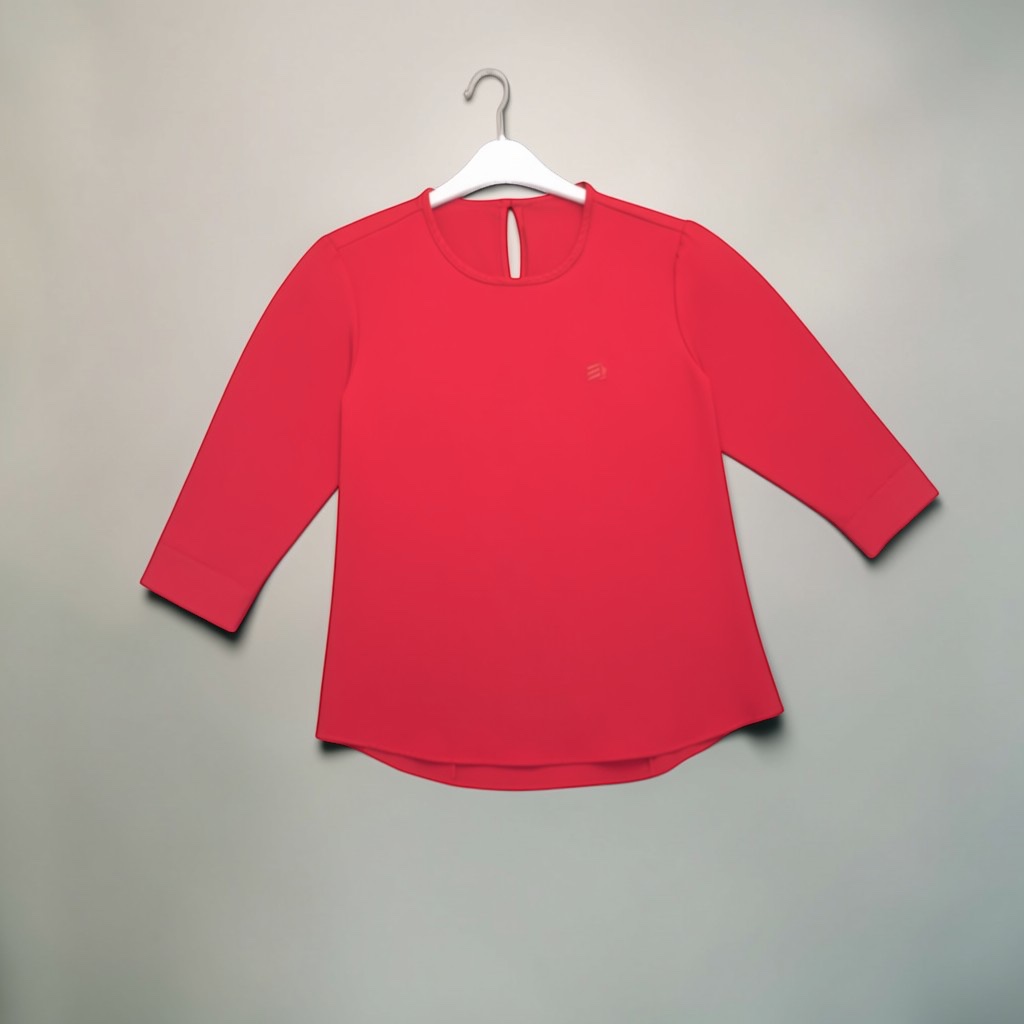 Blusa Mujer - Blusa Roja Manga 3/4