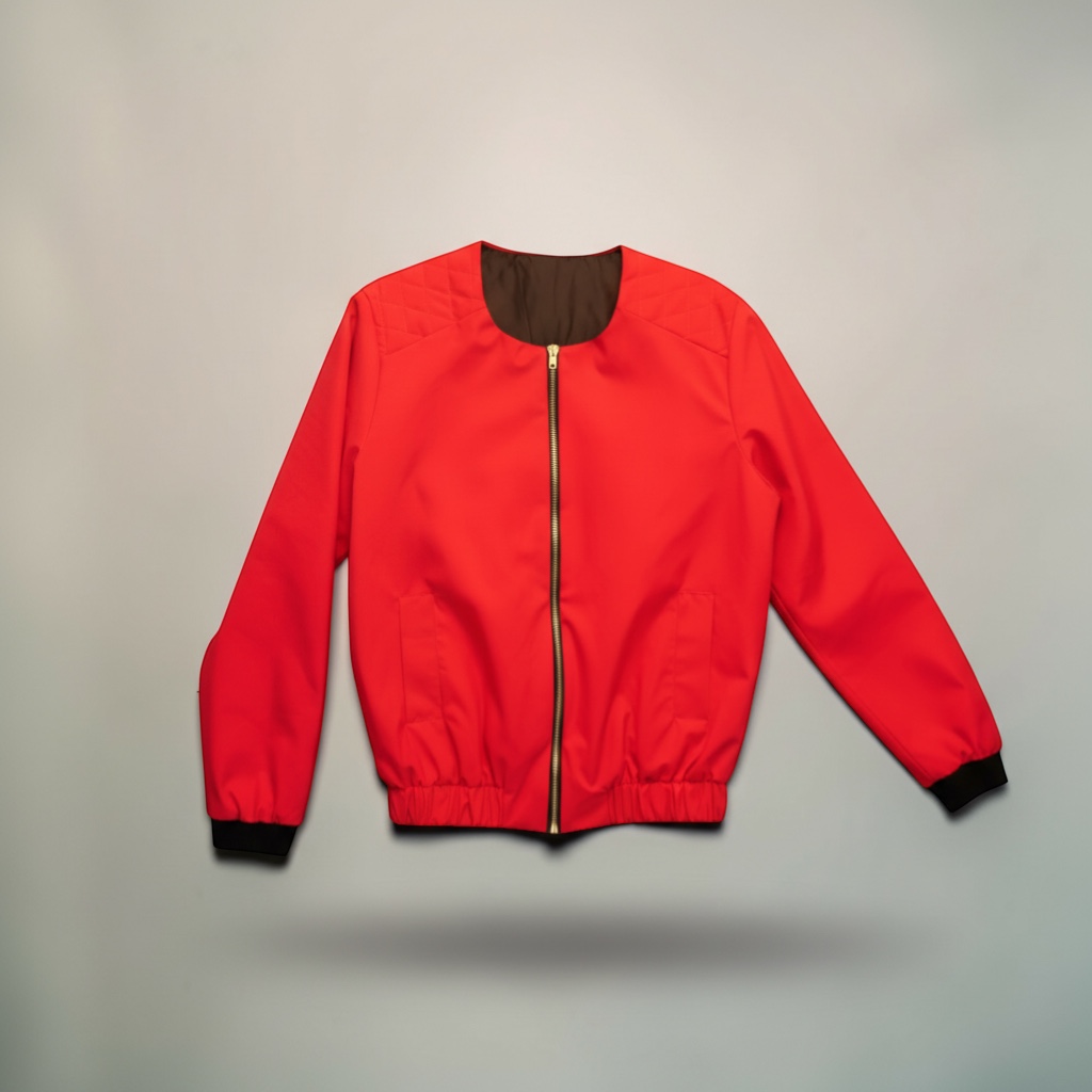 Jacket Mujer - Jackte Mujer Roja con Cierre