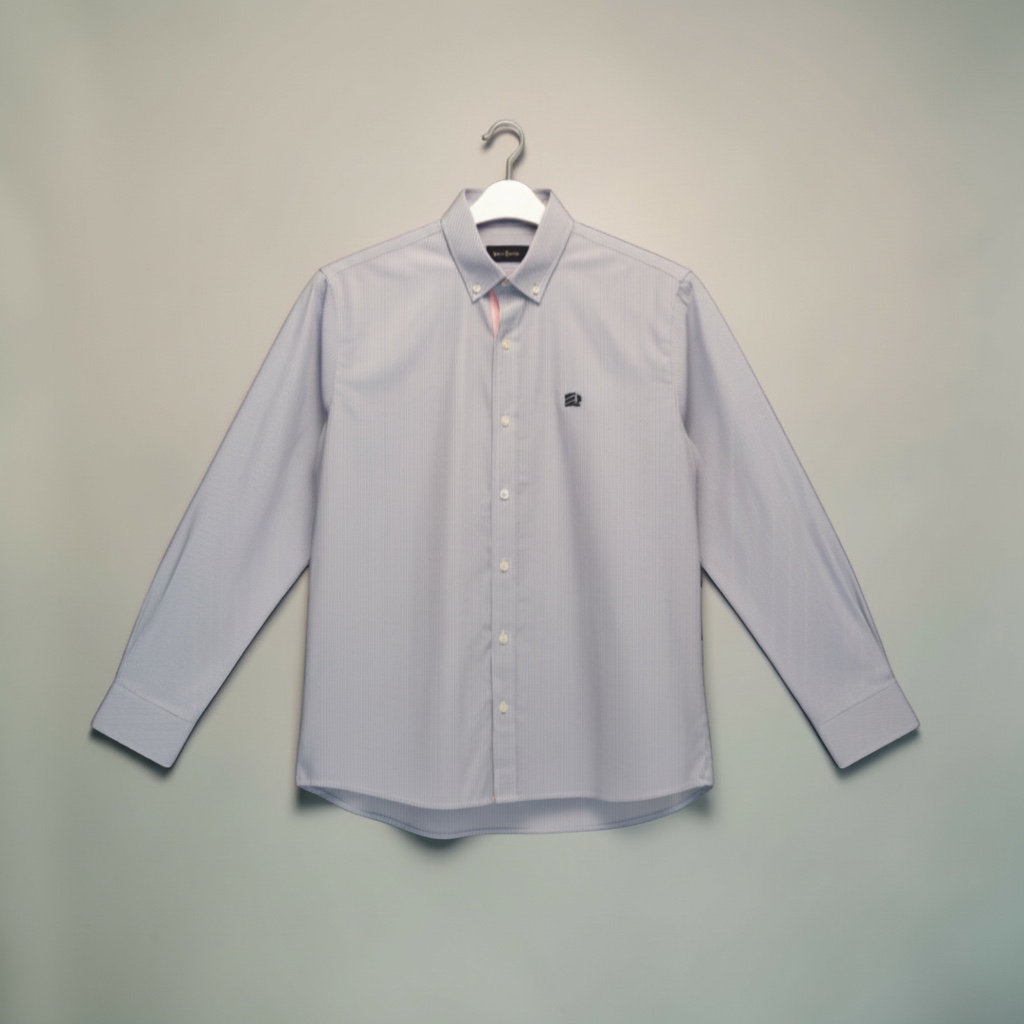 Camisa de Hombre - Camisa Lineas Gris ML