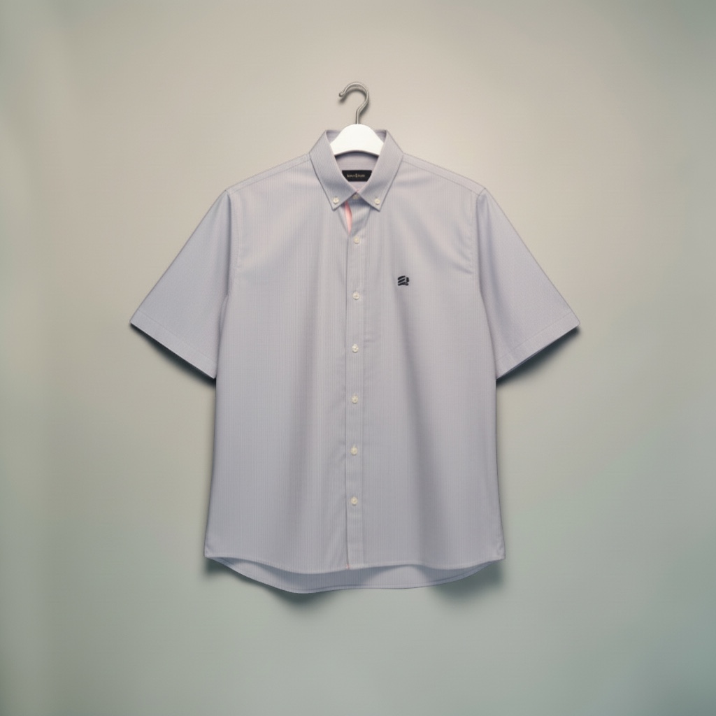 Camisa de Hombre - Camisa Lineas Gris MC