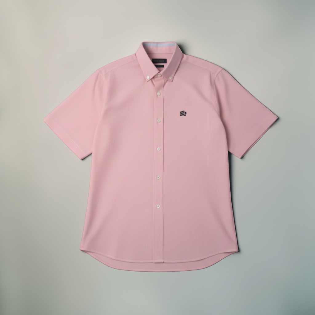 Camisa de Hombre - Camisa Lineas Rosadas MC